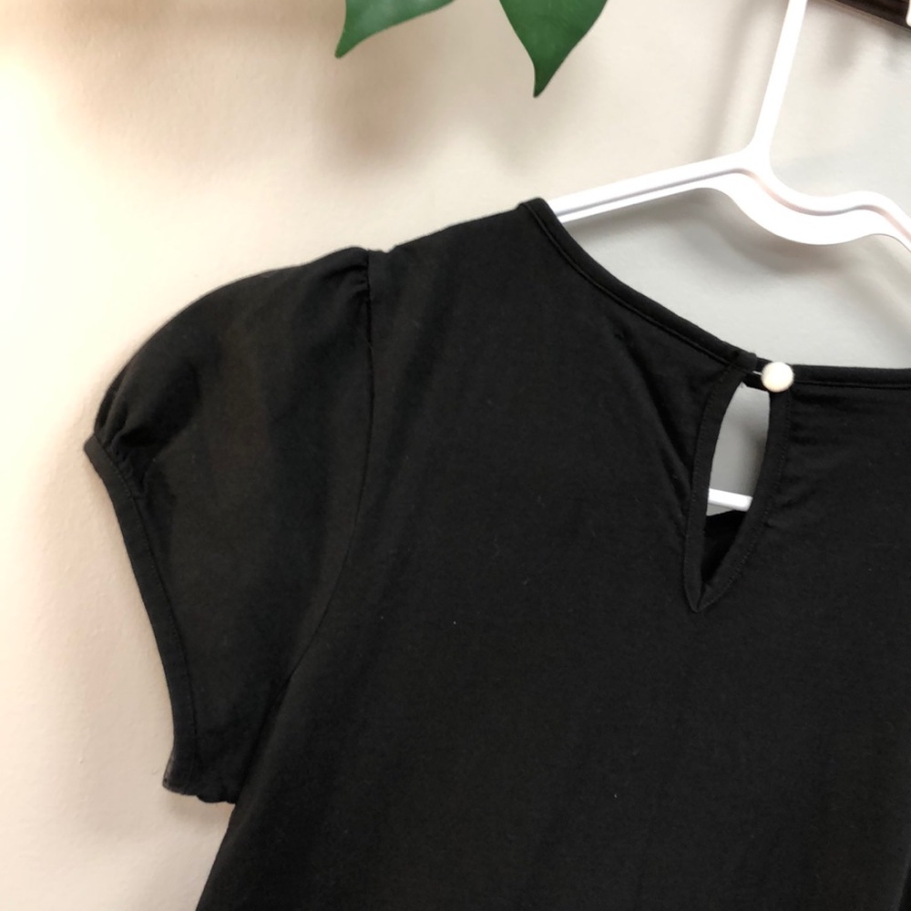 TED BAKER | Black ruffle tuxedo mini dress 0 - Picture 7 of 7